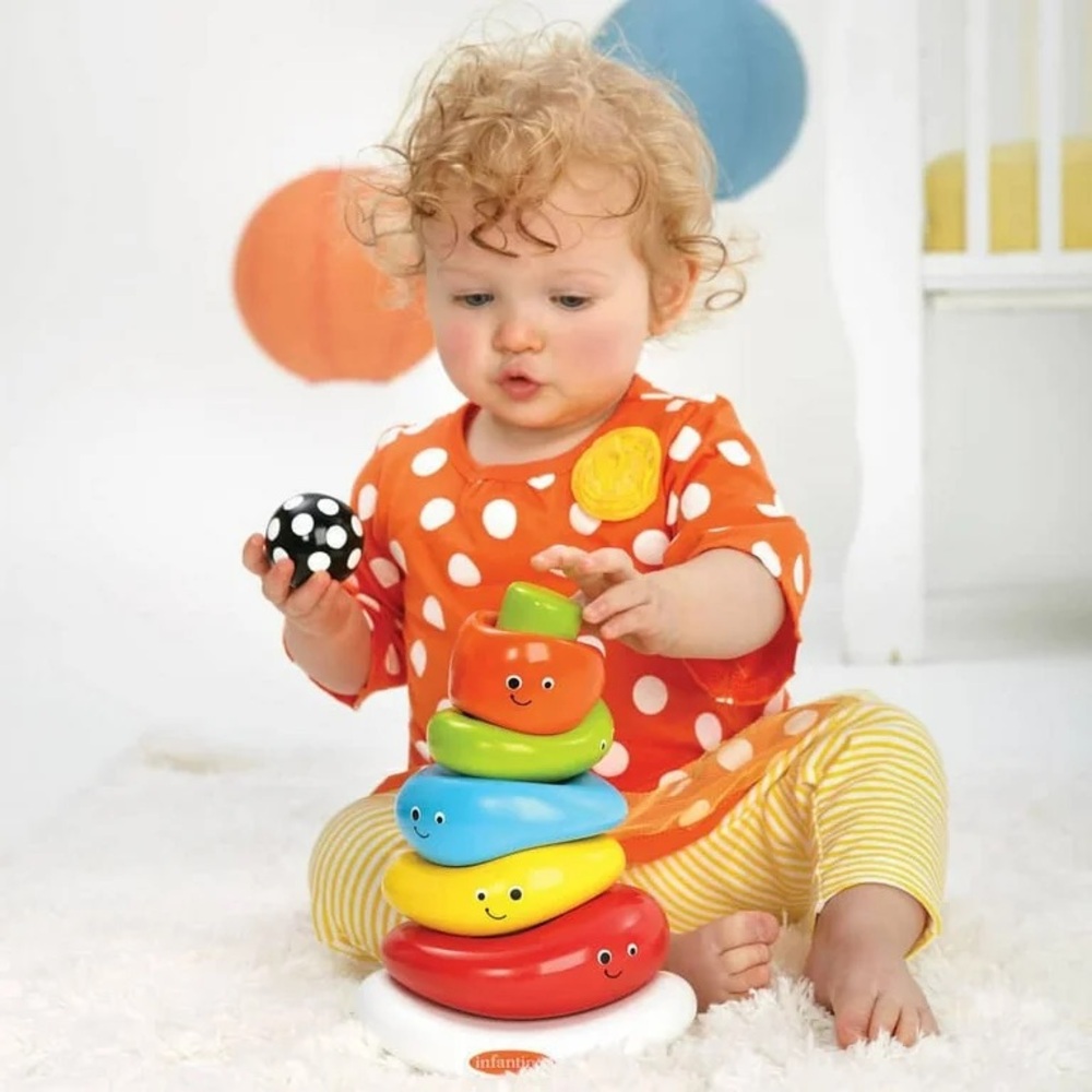 Infantino Colorful Stacking Rings Toy - Picture 8 of 8